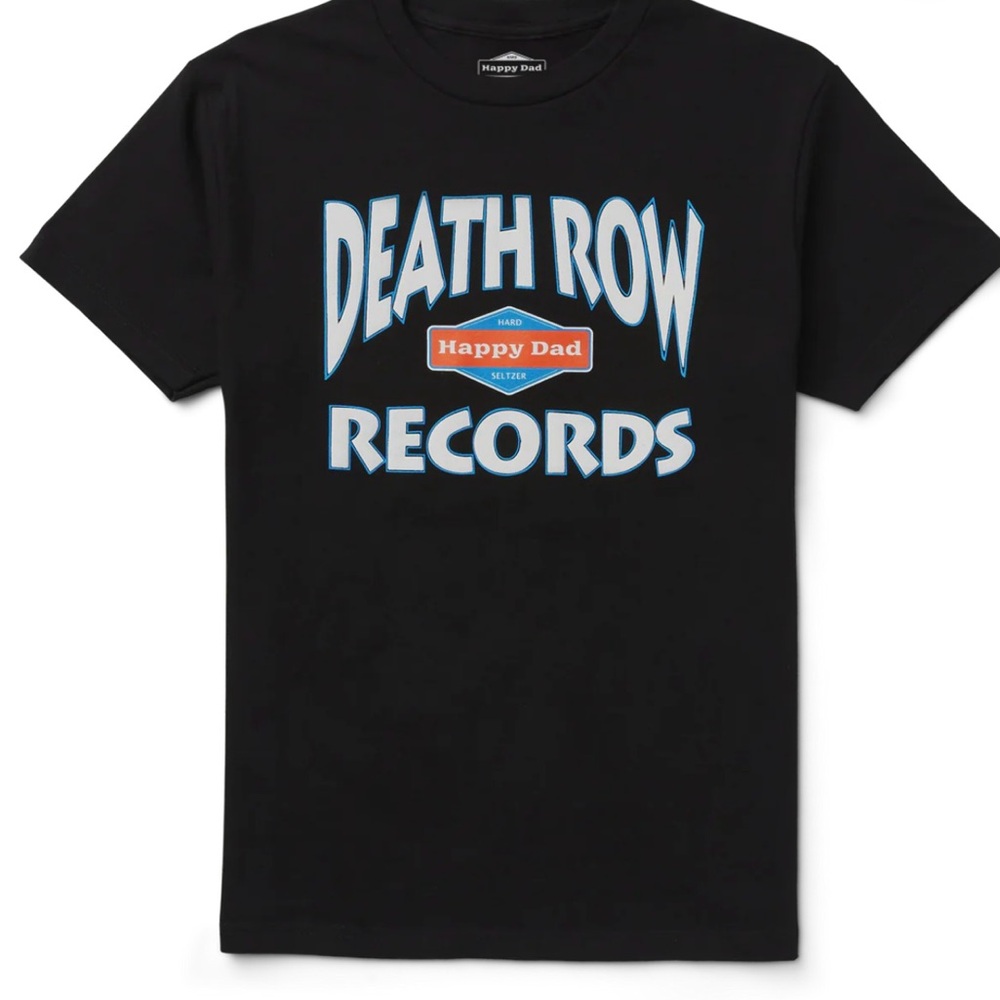 HAPPY DAD X DEATH ROW COLLAB black TEE shirt NWT - Picture 1 of 4